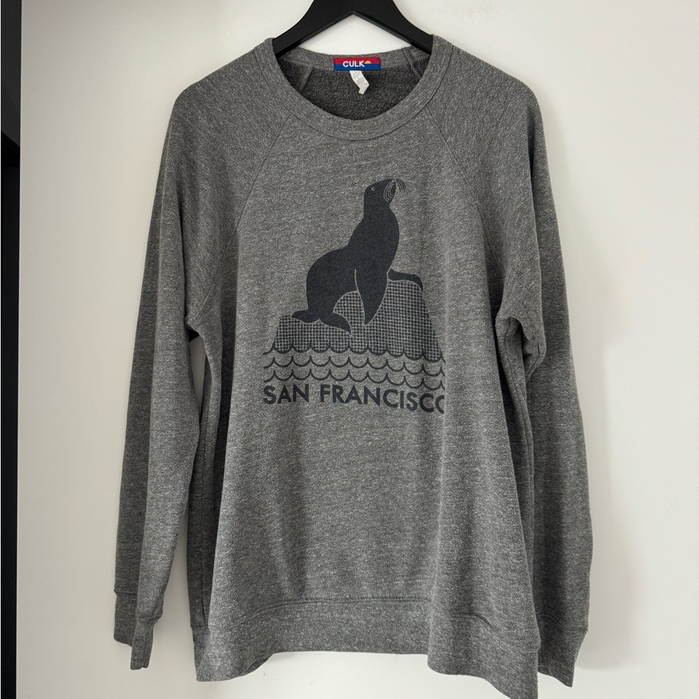 Culk San Francisco Grey Crewneck Sweatshirt